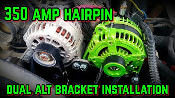 Dual Alternator bracket installation with 350 Amp