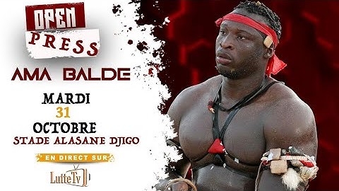🛑Direct - Open Press Ama Baldé - Stade Alassane Djigo de Pikine pour le combat royal contre Modou Lô