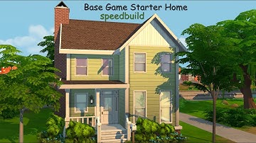Base Game Starter Home || The Sims 4 Speed Build