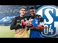 Fußball Challenge gegen SCHALKE PROFI im STADION (ft. EMBOLO)