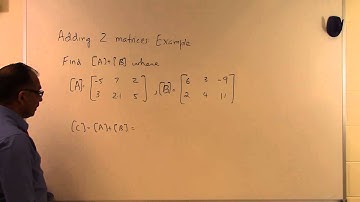 Adding two matrices: Example