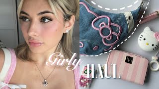 ᡣ HAUL super GIRLY y PINK  {shein, bershka, Hello Kitty, Victoria's secret…}