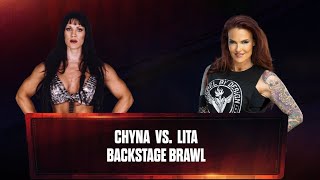 Chyna vs. Lita – Backstage Brawl | WWE 2K Epic Showdown !!!