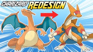 Redesigning KANTO POKEMON - Charmander, Charmeleon, and Charizard!