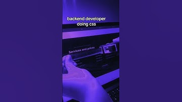 backend developer doing css // coding meme
