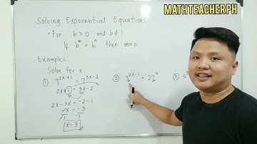 Solving Exponential Equations using One - to One Property - General Mathematics