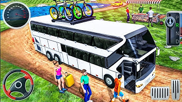 Uphill Bus Drive Simulator 3D - Offroad Bus Driving Simulation - Android Gameplay #2