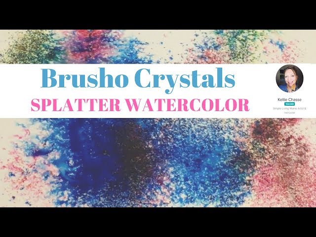 How to use Brusho Crystal Color Background 