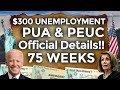 OFFICIAL!!! UNEMPLOYMENT BENEFITS EXTENSION UPDATE LWA PUA PEUC FPUC CA EDD TAXES CUT STATE BOOST