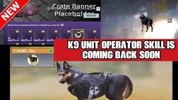 K9 Unit Operator Skill is Coming Back in This Season 2 (2022) | Call of Duty Mobile