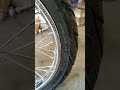 100/80-17 tire fits in ytx front stock fender