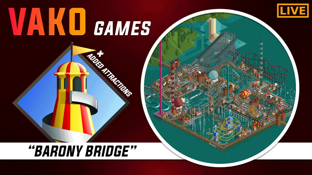 "Barony Bridge!" Rollercoaster Tycoon 1 Added Attractions
