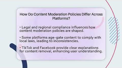 How Do Content Moderation Policies Differ Across Platforms? - Everyday-Networking