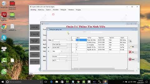 video hướng dẫn sử dụng phần mềm quản lí điểm sinh viên hệ dân sự