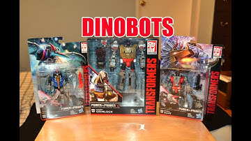 Transformers Power of the Primes GRIMLOCK, SWOOP, & SLUG! DINOBOTS! unboxing & review
