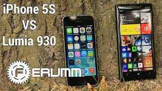 видео: Nokia Lumia 930 vs iPhone 5S честное сравнение. iPhone 5S vs Lumia 930 битва флагманов от FERUMM.COM картинка: Nokia Lumia 930 vs iPhone 5S честное сравнение. iPhone 5S vs Lumia 930 битва флагманов от FERUMM.COM