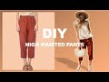 DIY HIGH WAISTED PANTS from scratch - Me-made summer collection - Ep 4