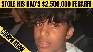 14 Year Old Stole His Dad S 2 500 000 Ferrari Daniel Mac Compilation