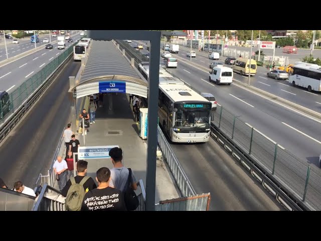 İstanbul Beylikdüzü Marmara Park AVM Metrobüs Son Durak TÜYAP E5 Çevreyolu  4K Yol Cadde - YouTube