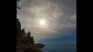 Time-lapse of umbral shadow for April 8, 2024 total solar eclipse