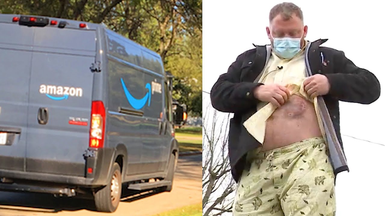 Amazon delivery driver attacked by pit bull YouTube