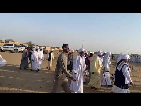 وفد أبناء الكواهلة بالسودان في زيارة عزاء الي شهيد ملحمة جبال الحسانية 5 3 2023
