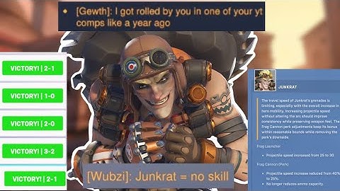 What Junkrat buffs do to a Junkrat player | Overwatch montage
