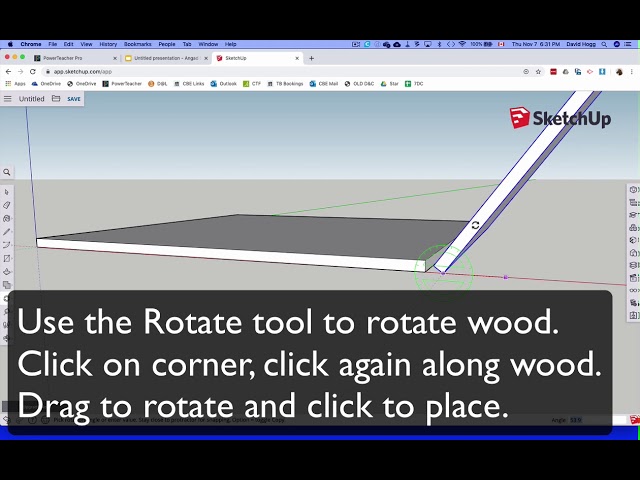 Sketchup for Woodworking - Piece of Wood