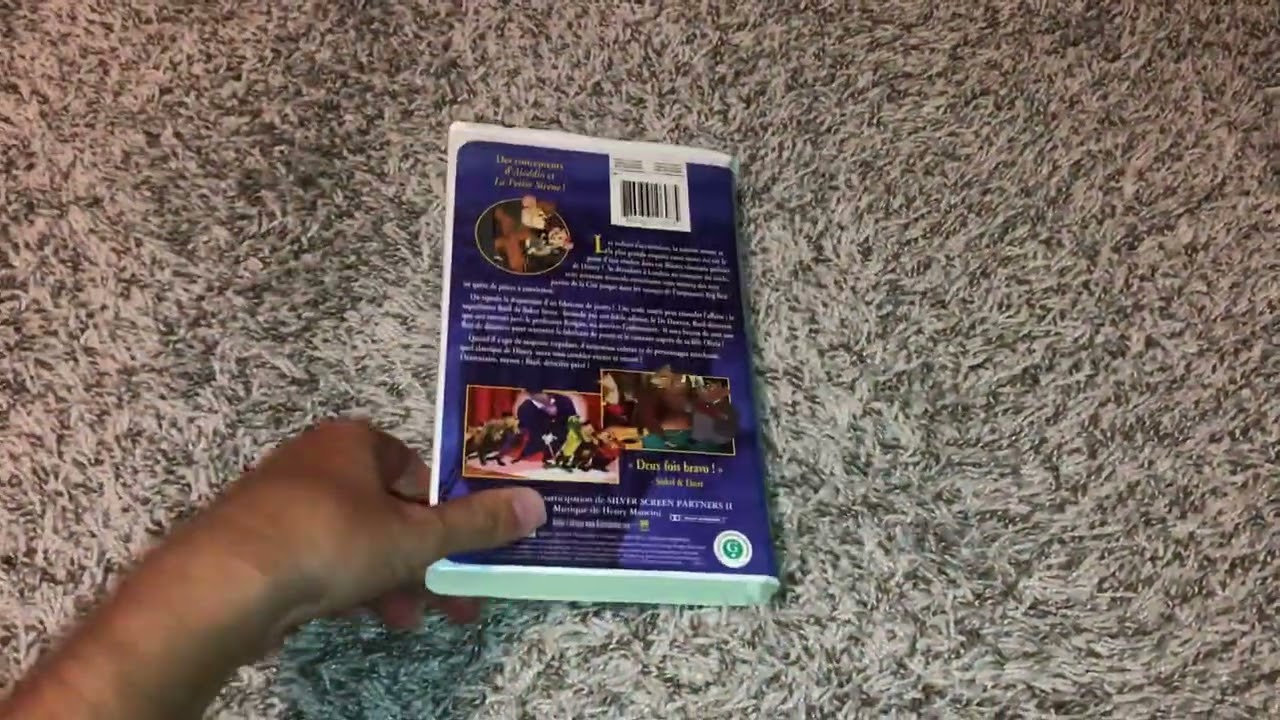 The Great Mouse Detective (Basil Detective Prive) French Canadian VHS Overview