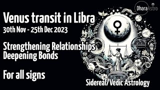 Venus transit in Libra November 30 - December 25, 2023 Vedic Astrology Predictions #astrology