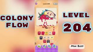 Colony Flow Level 204 Walkthrough 🐜 | Ant Colony Puzzle Gameplay | Mini Boss