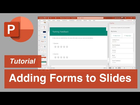 Microsoft PowerPoint | Add a Form to your PowerPoint Slides