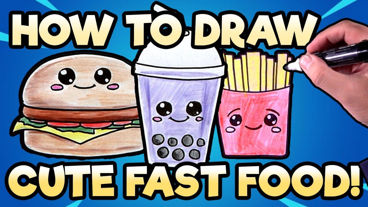 How to Draw Cute Fast Food | TTDL - YouTube