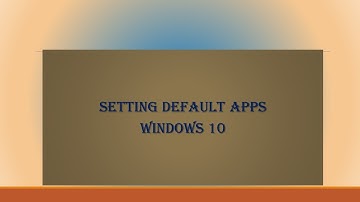 How to Set Default Apps/Programs in Windows 10