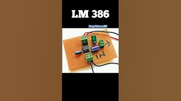Sound/Audio amplifier circuit LM386 IC OPAMP | Schematic | diagram | components