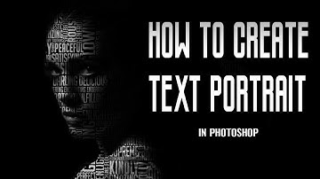 HOW TO CREATE TEXT PORTRAIT | #photoshop#photoshoptutorials #adobephoto#text portrait #graphicdesign