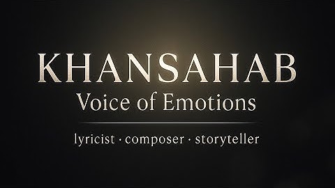 KHANSAHAB | Official Intro | “Khan Tu Hi Bata…” (Cinematic Emotional Reveal)