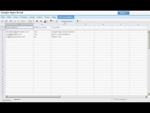 Google Apps Script: Sending emails from Google Spreadsheets - Google Apps Script: Sending emails from Google Spreadsheets