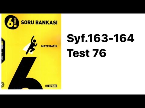 6.SINIF HIZ S.163-164 TEST 76