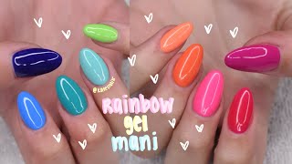 rainbow gel manicure ft. madam glam! by katesnails 335 views 10 days ago 7 minutes, 13 seconds