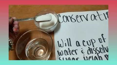 Conservation of Mass: Sugar Dissolving in Water