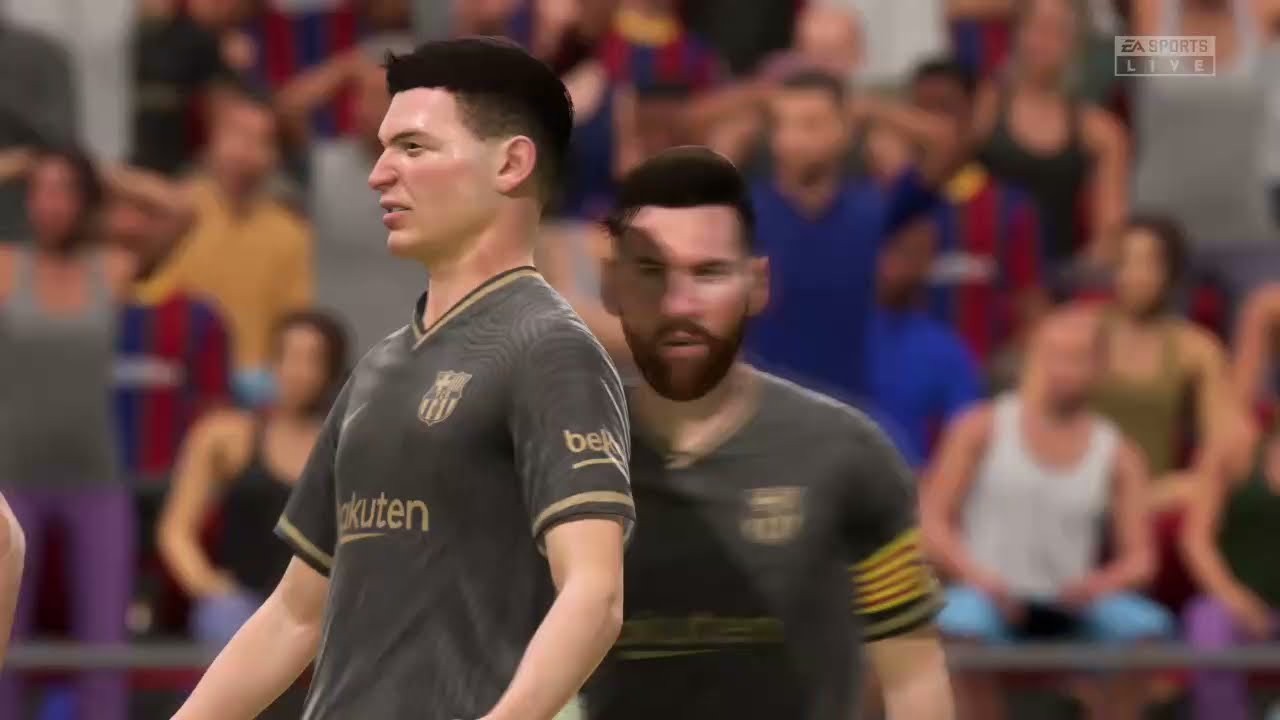 Pes 2021 Gameplay Barcelona Vs Girona Youtube