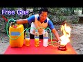 How to make Free Lpg Gas at home | 2petrol Vs Water | Amazing idea to use free gas from garbage.