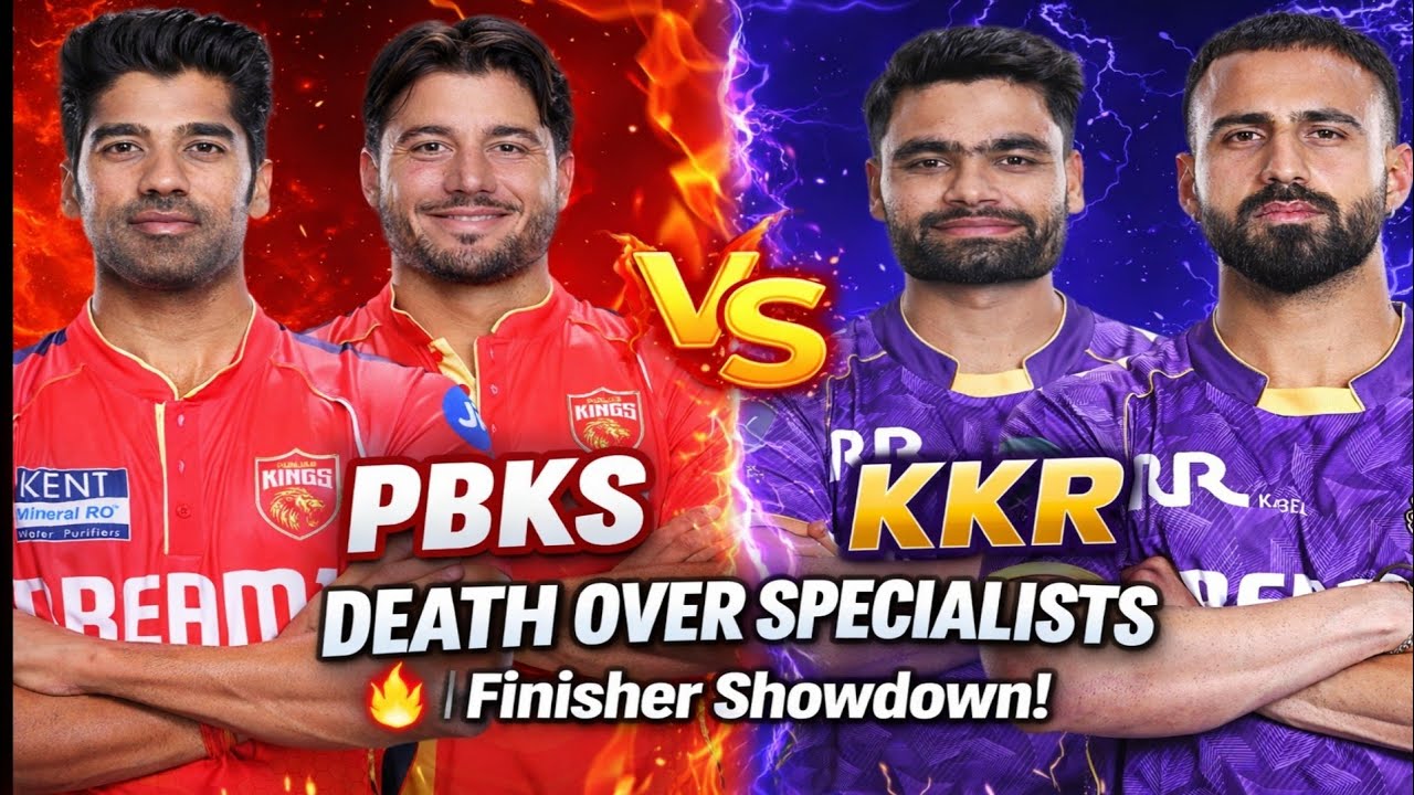 IPL 2026: PBKS vs KKR Death Overs Battle! 🔥 Who has the better Finishers ?