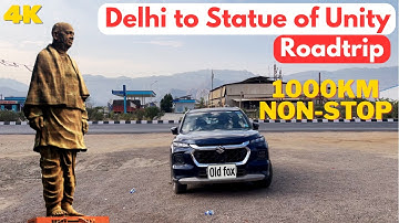 Delhi to statue of Unity (Kevadia) Road Trip| 1000 km Nonstop Road Trip from Delhi How safe is it 🚨🚨