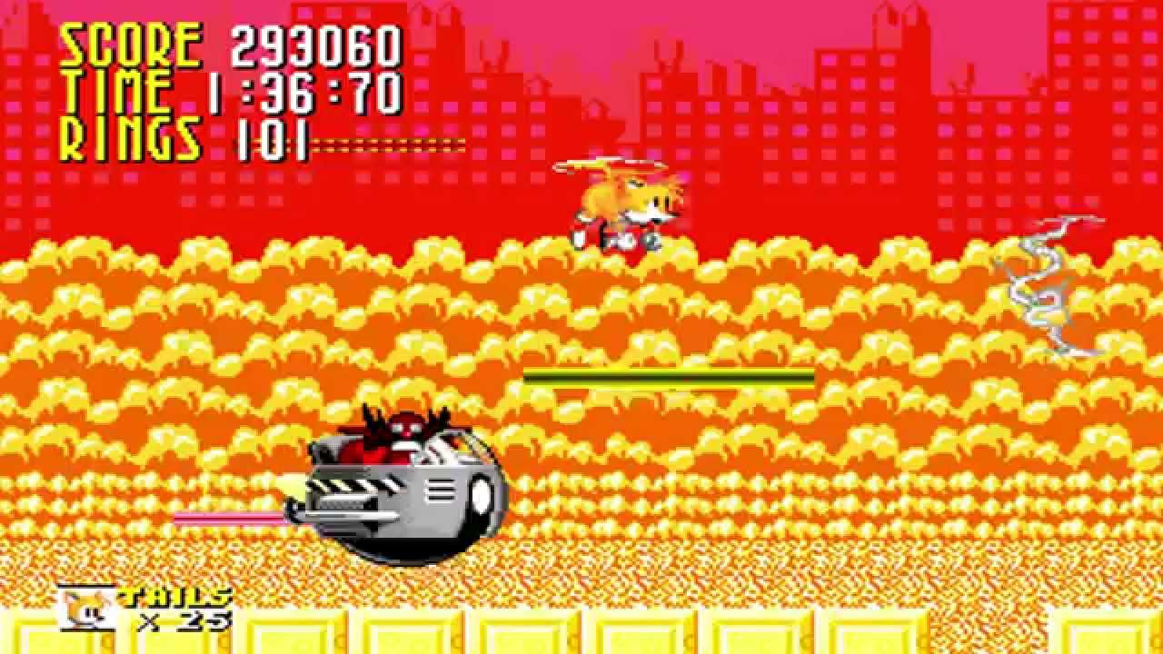 Sonic 1 Megamix V4: City Outskirts Zone (Super Tails at Act 3, 720p/60fps)