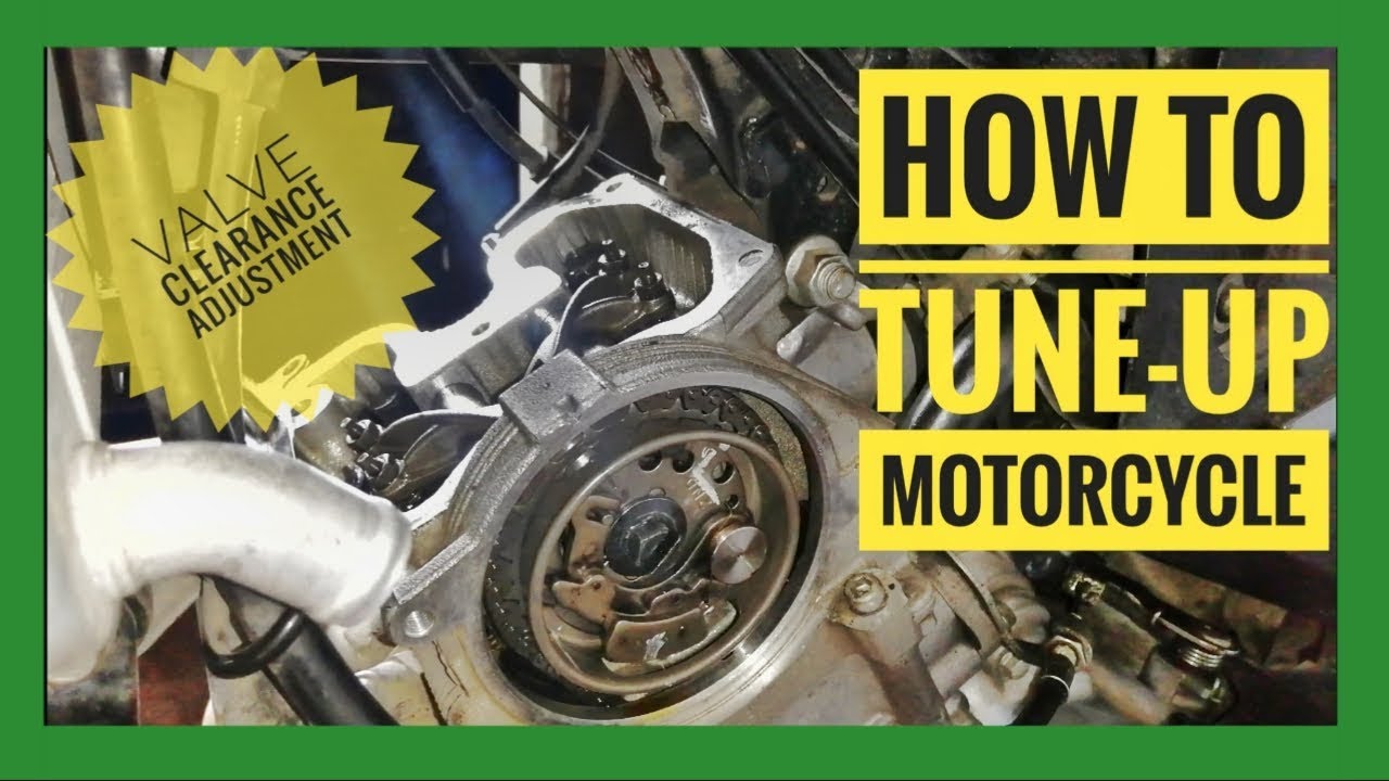How to adjust valve clearance How to tune up motorcycle Yamaha Sniper 150 YouTube
