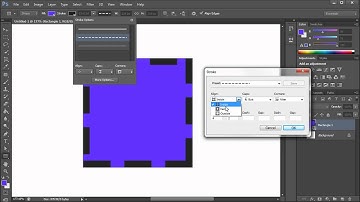 Photoshop Tutorial: CS6 New Shape Strokes  -HD-