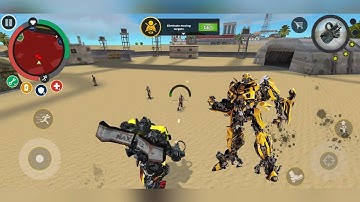 Playing As Transformers IN Rope Hero Mafia City Wars | Android GamePlay