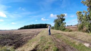 Skyfun side toss launch and flybys-windy day.